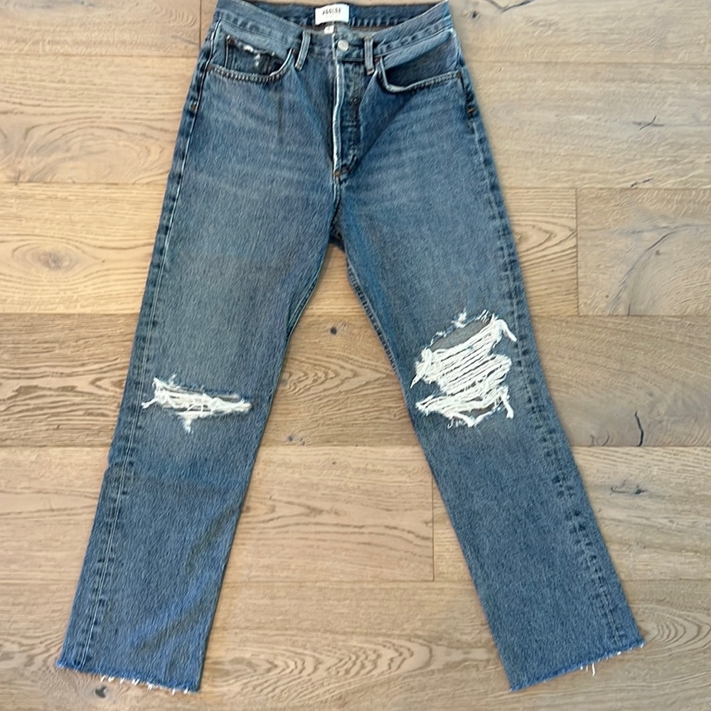 Agolde Mid-rise Lana straight leg vintage jeans
